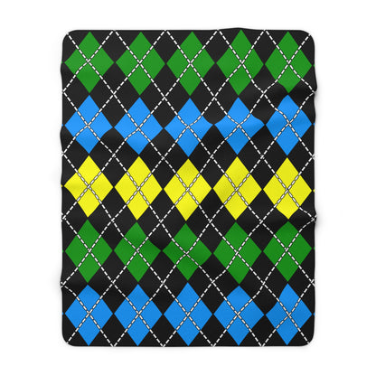 Tanzania Retro Argyle Blanket Throw