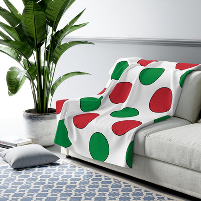 Italy Retro Polka Dots Blanket Throw