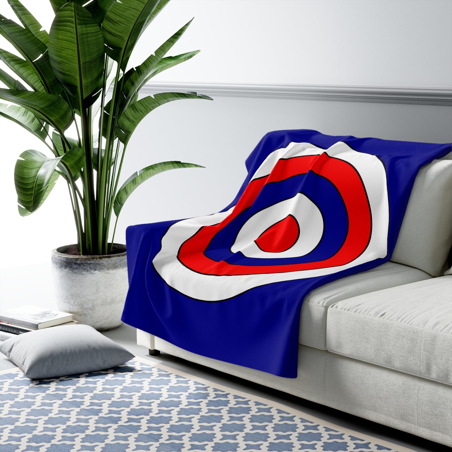 Australia Retro Target Blanket Throw