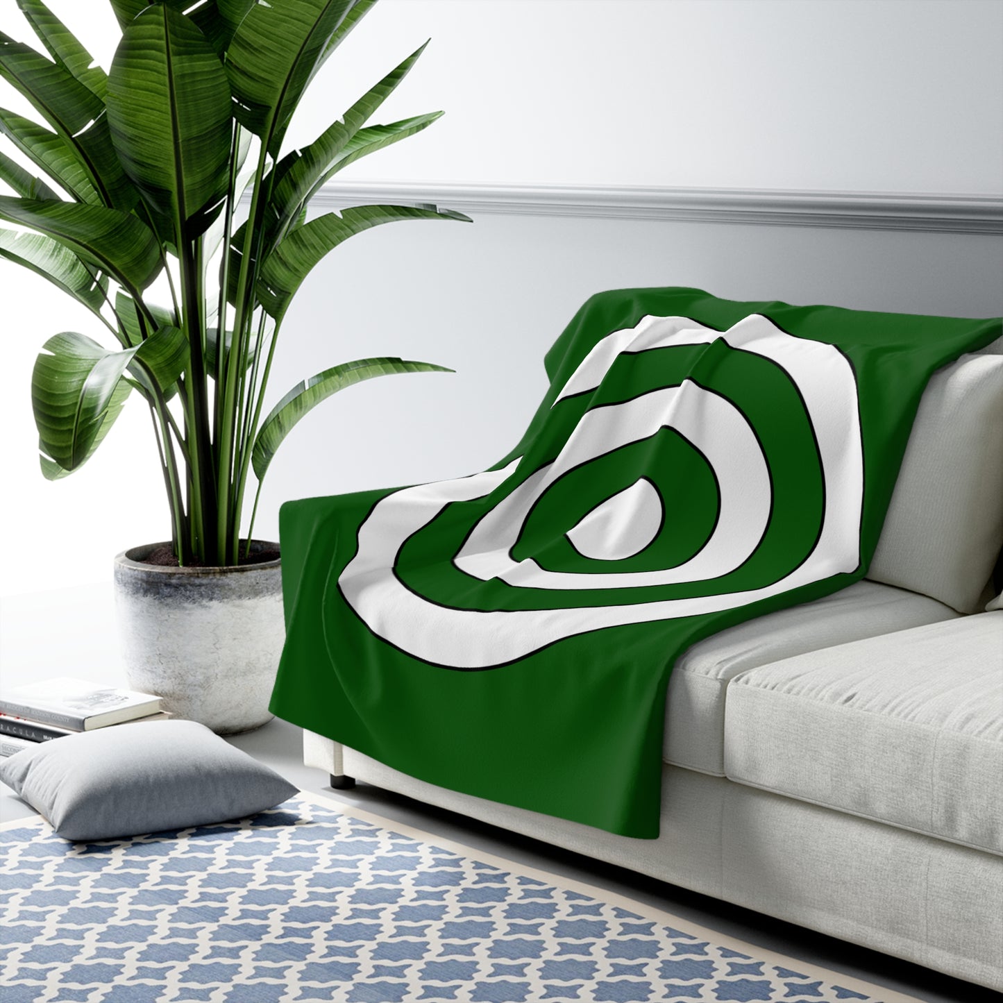 Pakistan Retro Target Blanket Throw