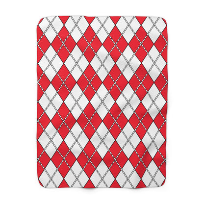 Monaco Retro Argyle Blanket Throw