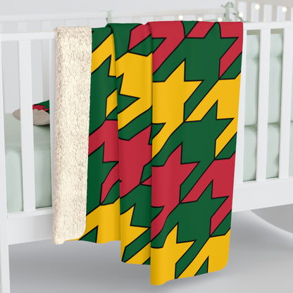 Mauritania Retro Houndstooth Blanket Throw