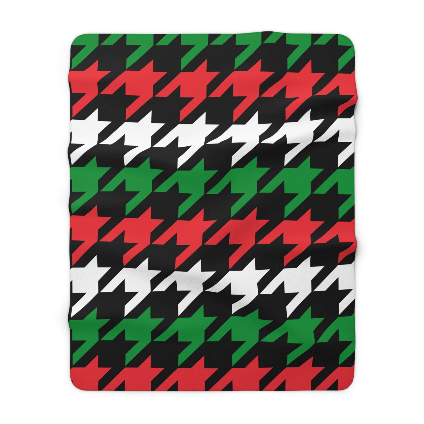 Palestine Retro Houndstooth Blanket Throw