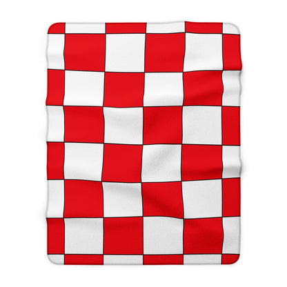 Tunisia Retro Check Blanket Throw