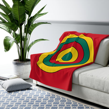 Grenada Retro Target Blanket Throw