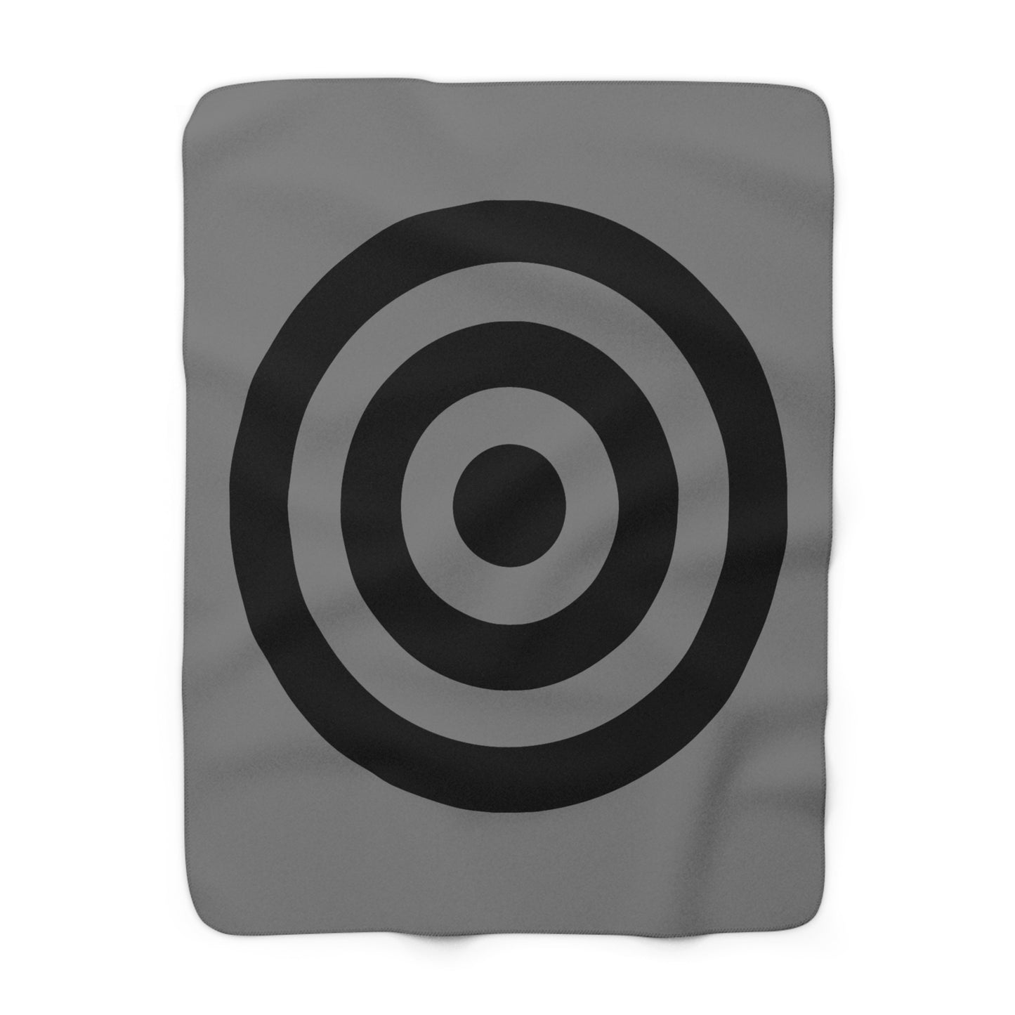 Grey, Black Retro Target Blanket Throw