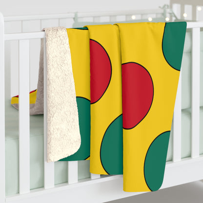 Cameroon Retro Polka Dots Blanket Throw