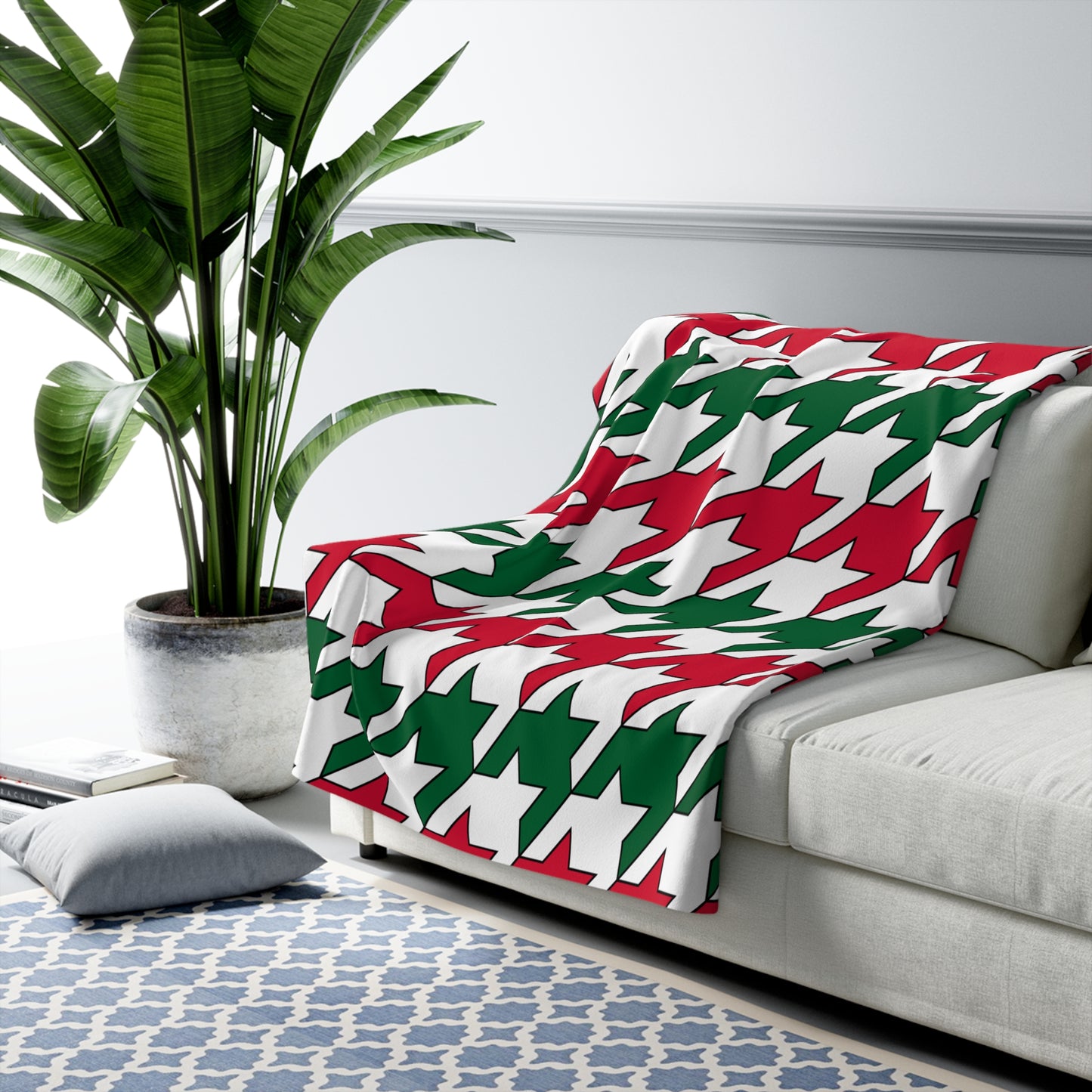 Algeria Retro Houndstooth Blanket Throw
