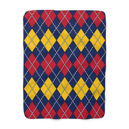 Chad Retro Argyle Blanket Throw