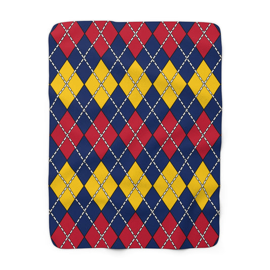 Chad Retro Argyle Blanket Throw