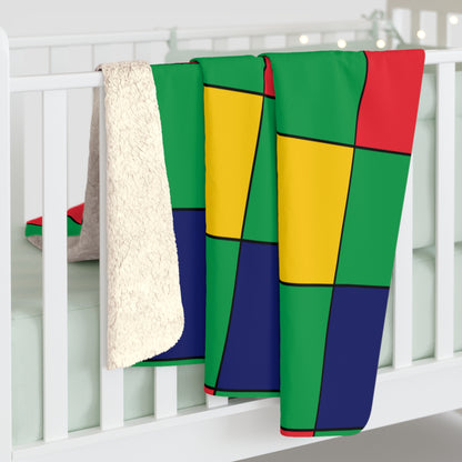 Mauritius Retro Check Blanket Throw