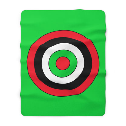 Kuwait Retro Target Blanket Throw