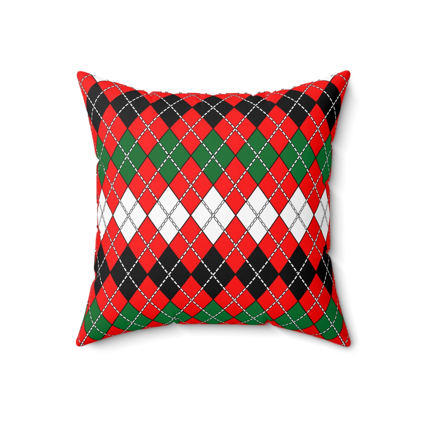 United Arab Emirates Retro Argyle Cushion Pillow