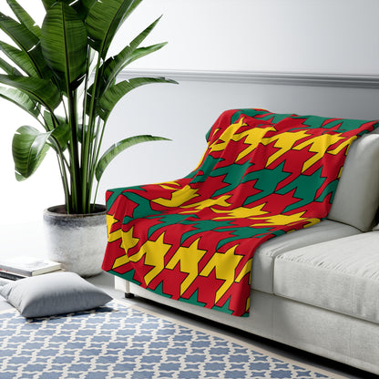 Grenada Retro Houndstooth Blanket Throw