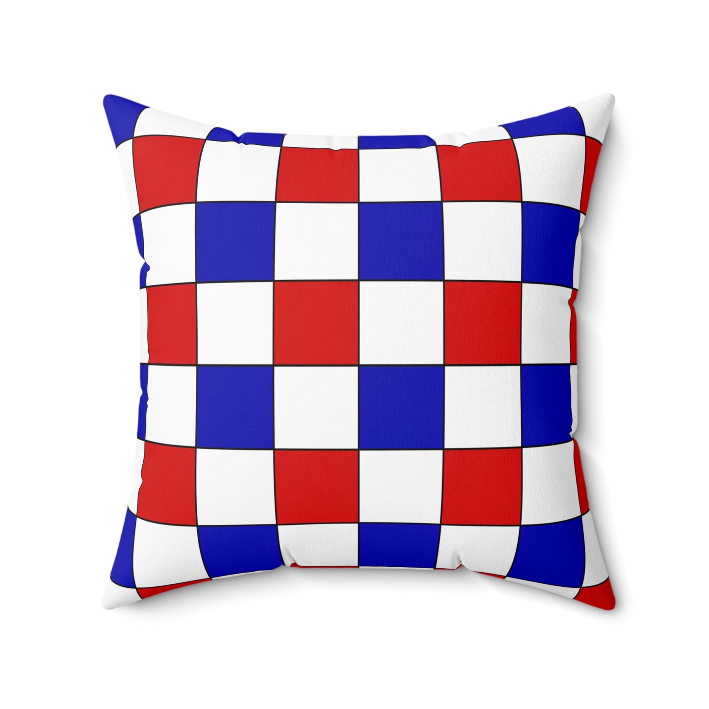 Costa Rica Retro Check Cushion Pillow