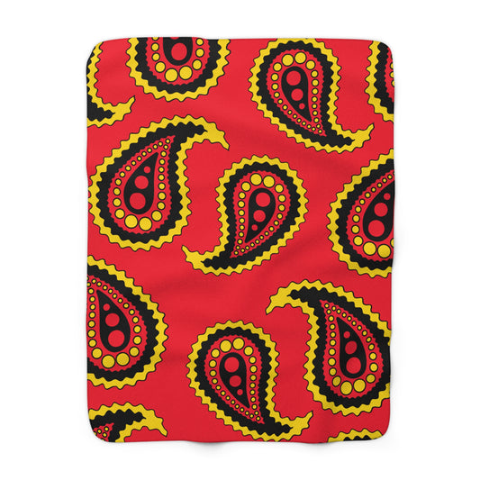 Belgium Retro Paisley Blanket Throw