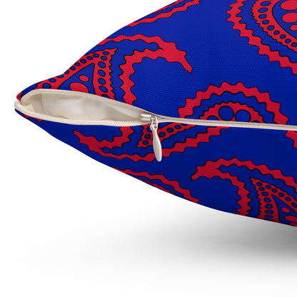 Haiti Retro Paisley Cushion Pillow