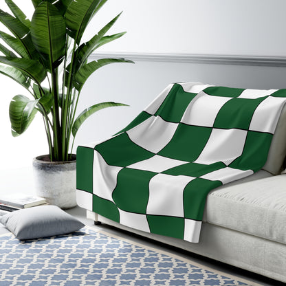 Saudi Arabia Retro Check Blanket Throw