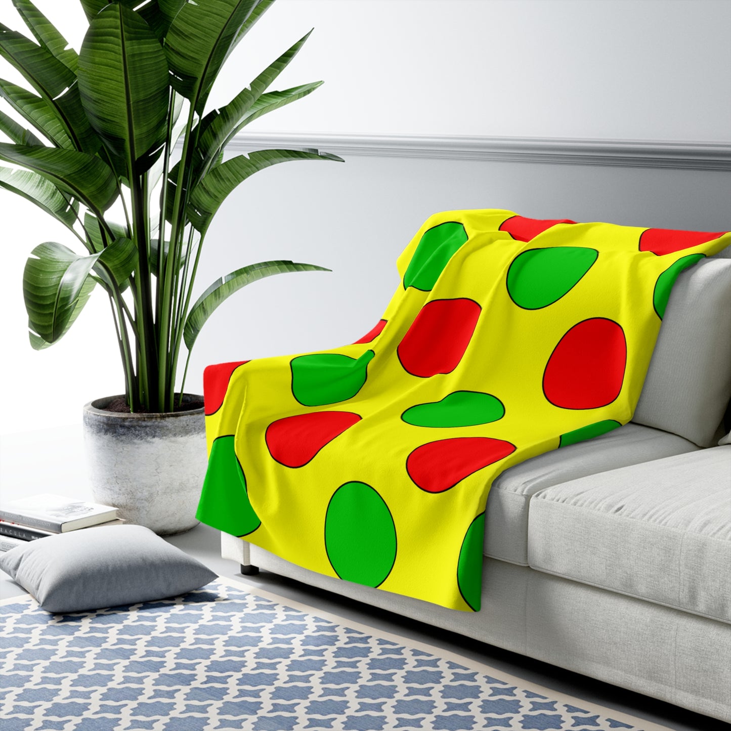 Congo Retro Polka Dots Blanket Throw