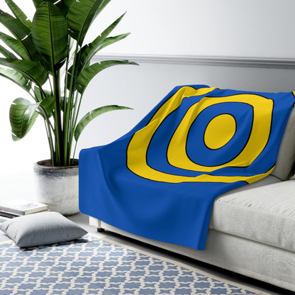 Ukraine Retro Target Blanket Throw