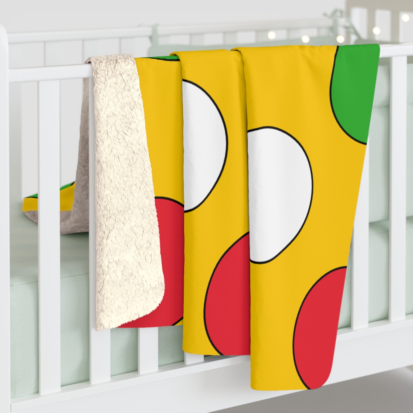 Myanmar Retro Polka Dots Blanket Throw