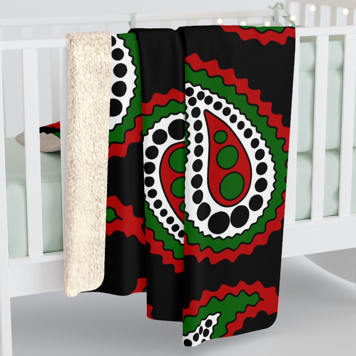 Kenya Retro Paisley Blanket Throw