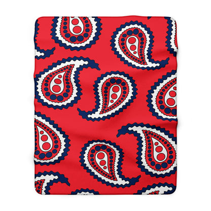 Norway Retro Paisley Blanket Throw