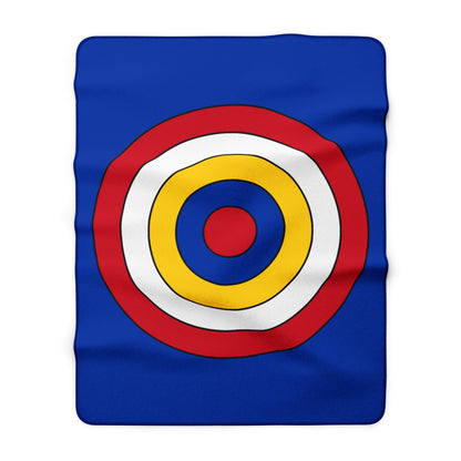 Philippines Retro Target Blanket Throw