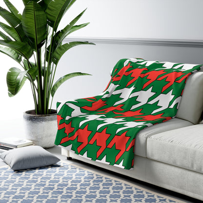 Madagascar Retro Houndstooth Blanket Throw