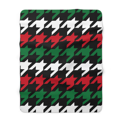 Syria Retro Houndstooth Blanket Throw