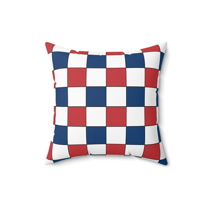 Serbia Retro Check Cushion Pillow