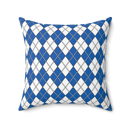 Greece Retro Argyle Cushion Pillow