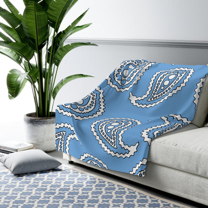 Argentina Retro Paisley Blanket Throw