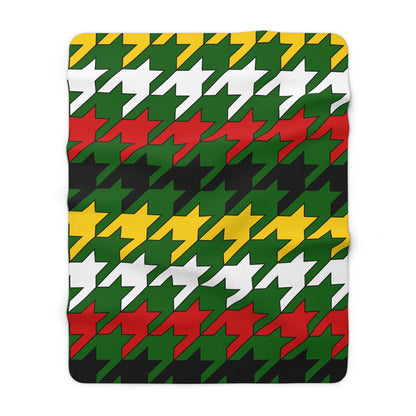 Zimbabwe Retro Houndstooth Blanket Throw