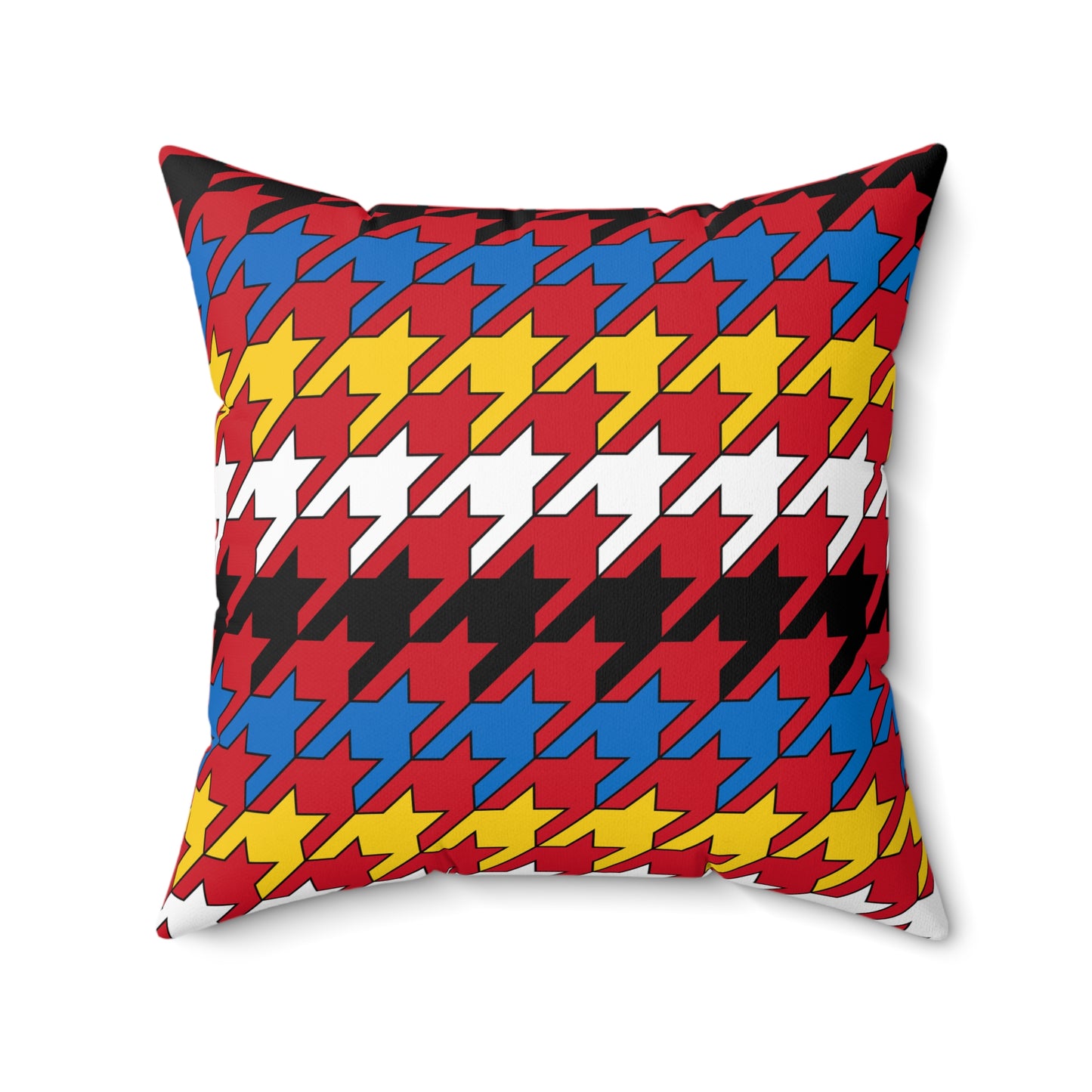 Antigua And Barbuda Retro Houndstooth Cushion Pillow
