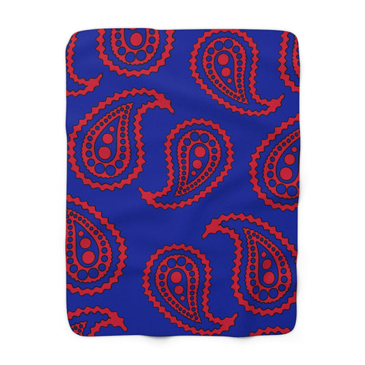 Haiti Retro Paisley Blanket Throw
