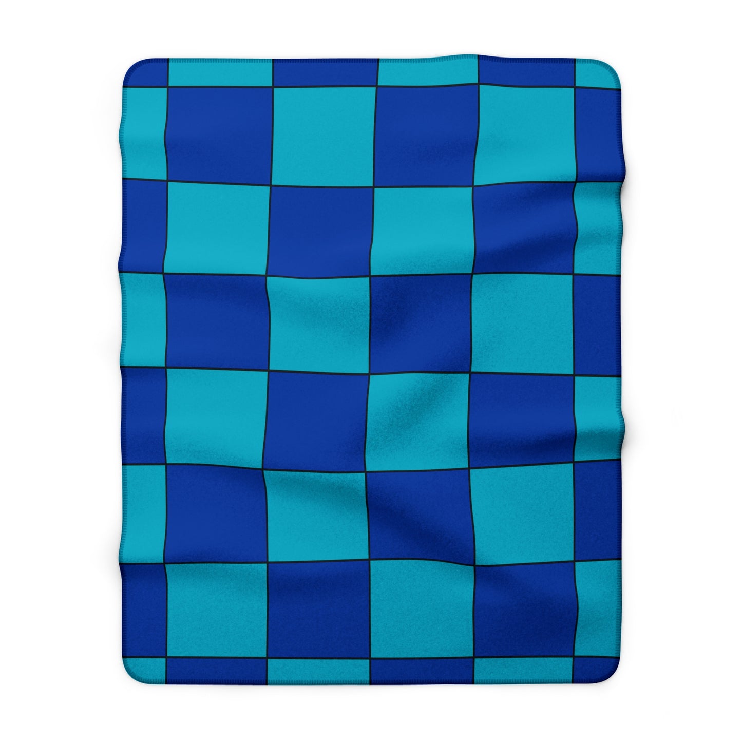 Pacific Islands Retro Check Blanket Throw