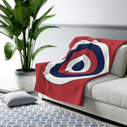 United States Minor Outlying Islands Retro Target Blanket Throw