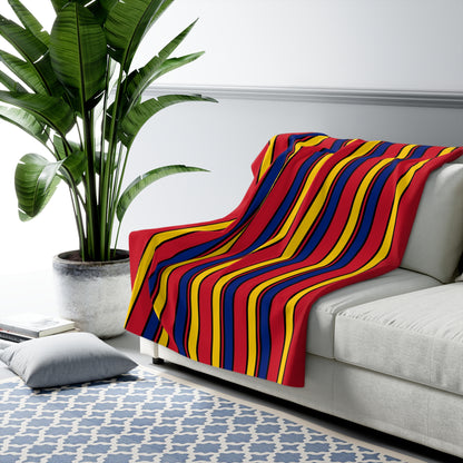 Venezuela Retro Stripes Blanket Throw