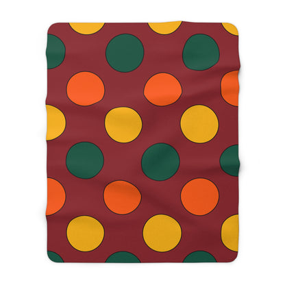 Sri Lanka Retro Polka Dots Blanket Throw