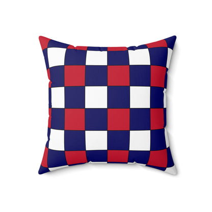 South Georgia And The South Sandwich Islands Retro Check Cushion Pillow