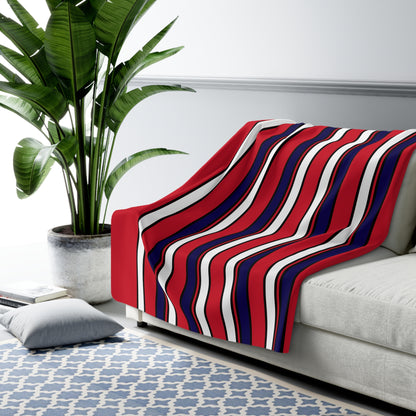 Bermuda Retro Stripes Blanket Throw