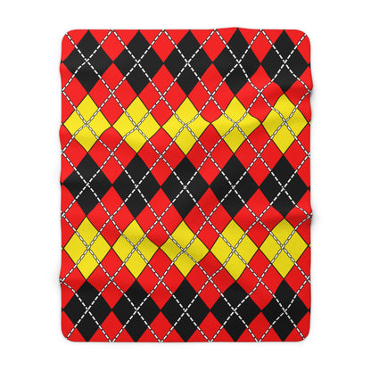 Angola Retro Argyle Blanket Throw