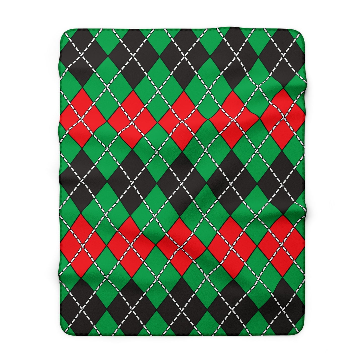 Martinique Retro Argyle Blanket Throw