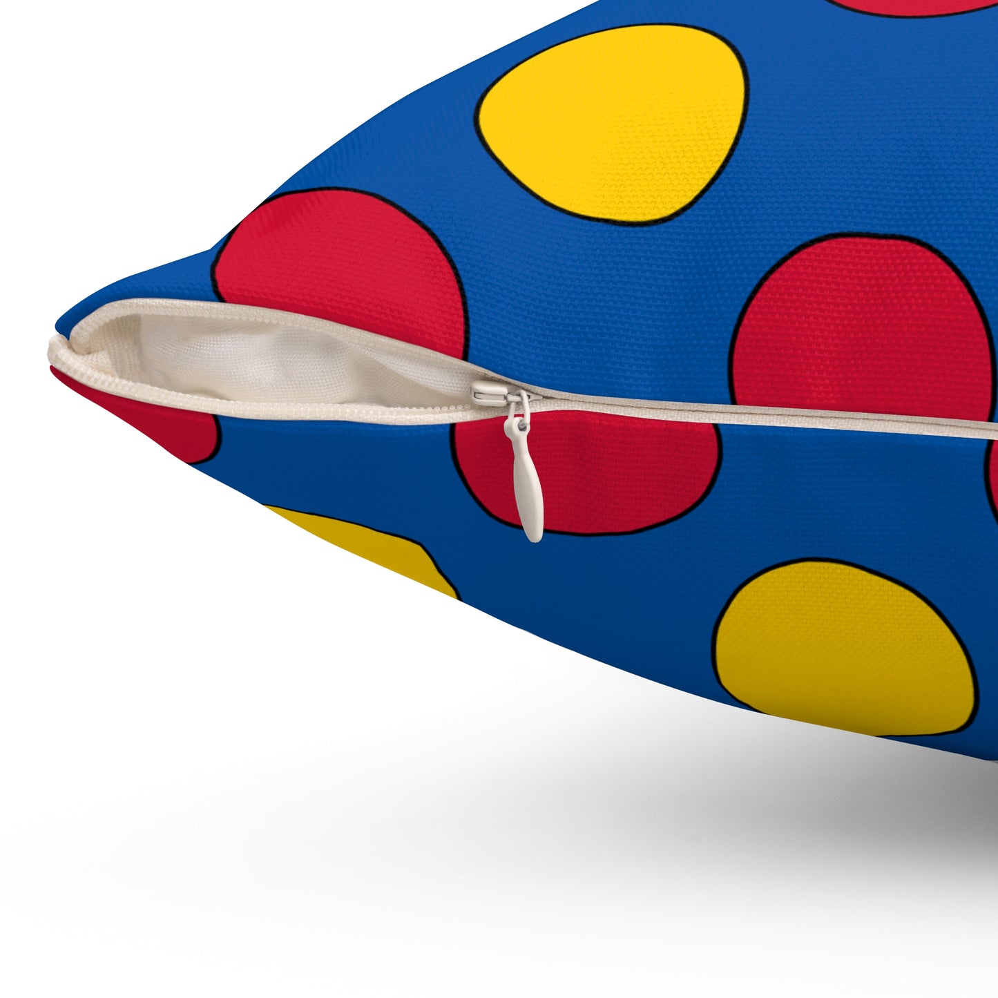 Aland Islands Retro Polka Dots Cushion Pillow