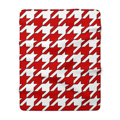 Northern Ireland Retro Houndstooth Blanket Throw