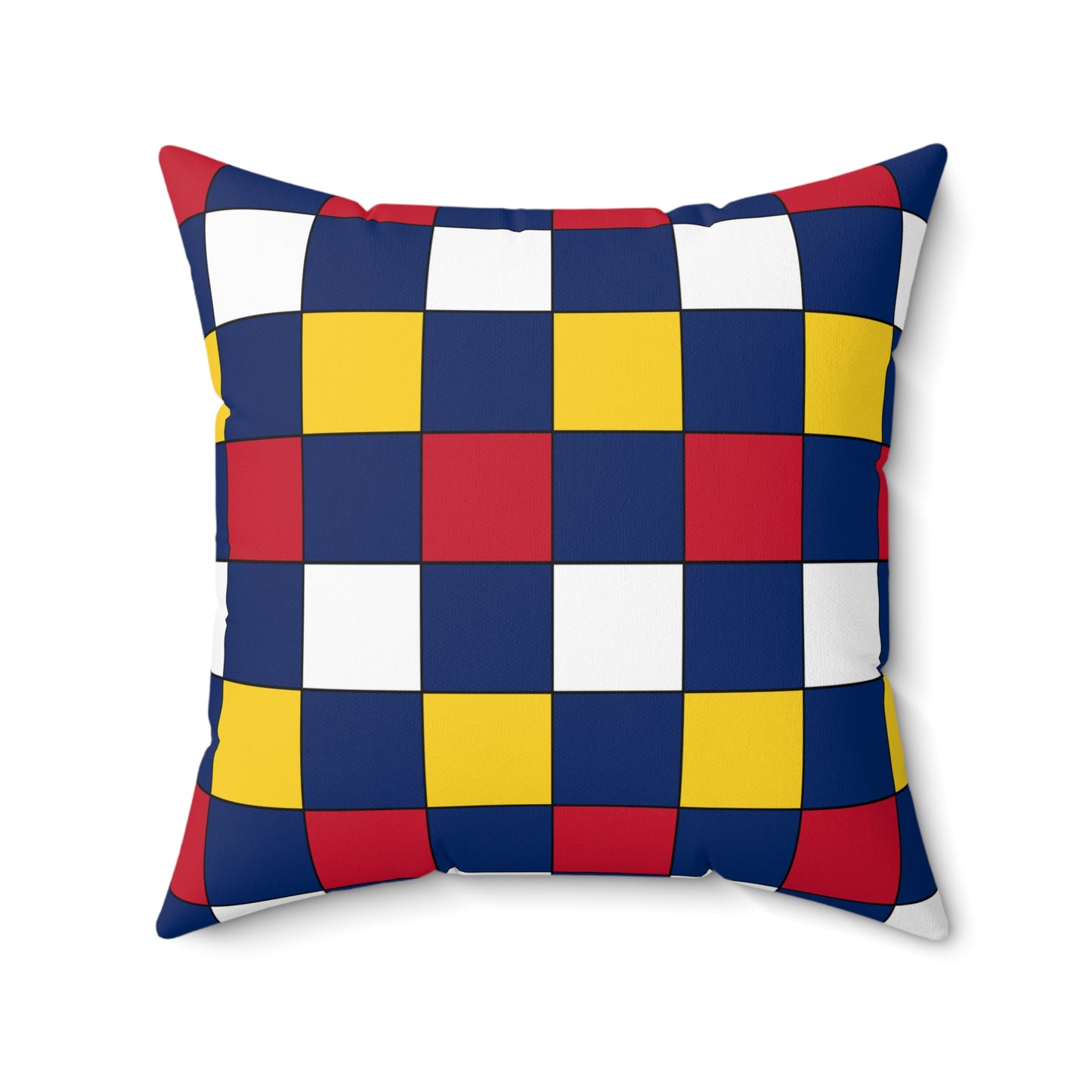 Turks And Caicos Islands Retro Check Cushion Pillow