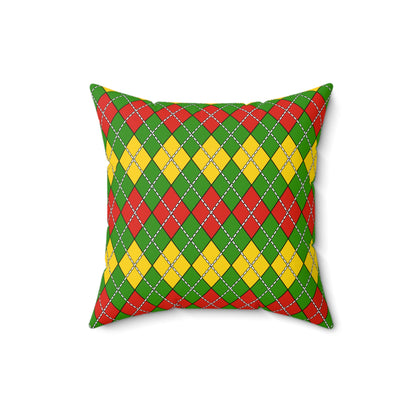 Benin Retro Argyle Cushion Pillow