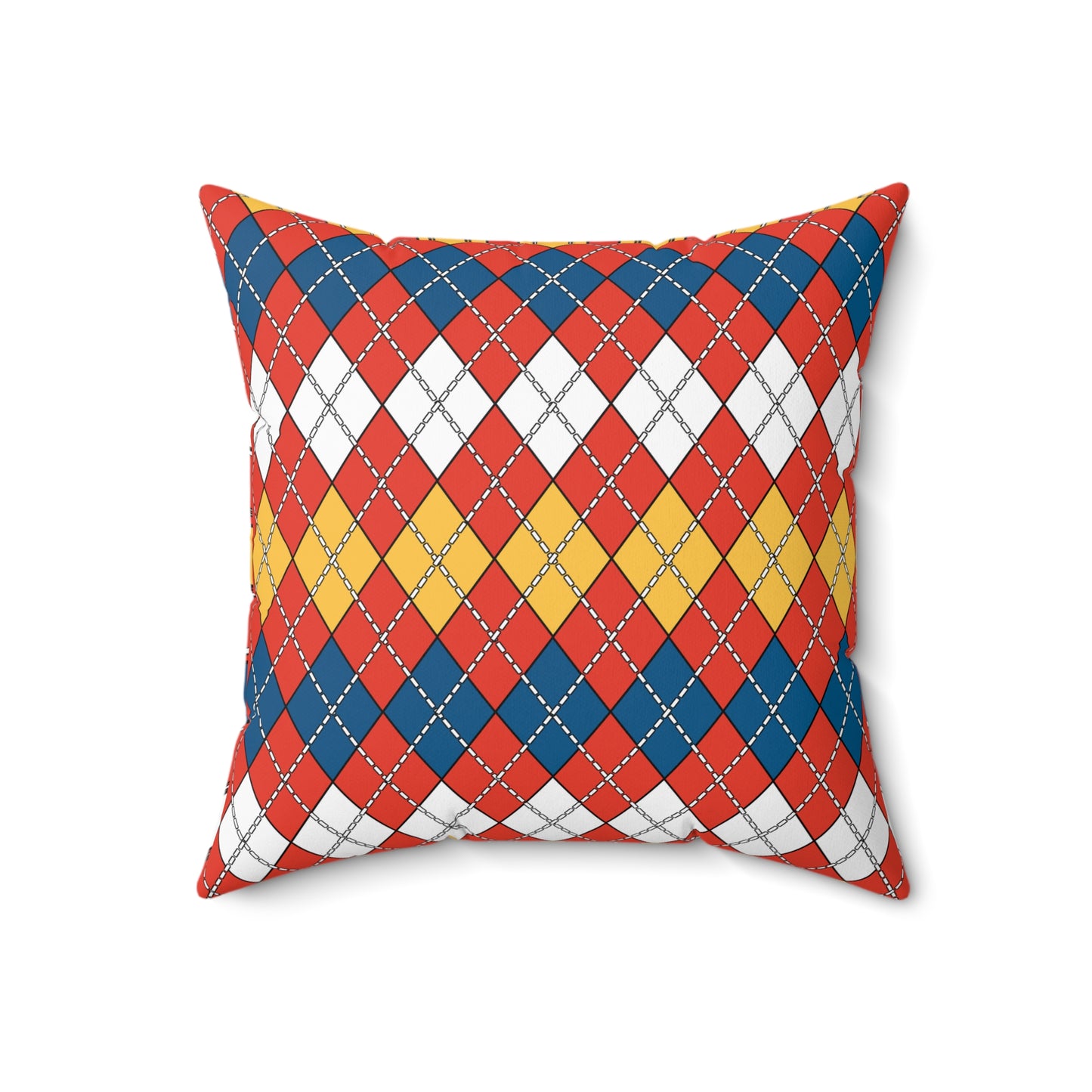 Kiribati Retro Argyle Cushion Pillow