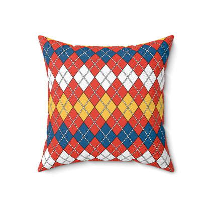 Kiribati Retro Argyle Cushion Pillow